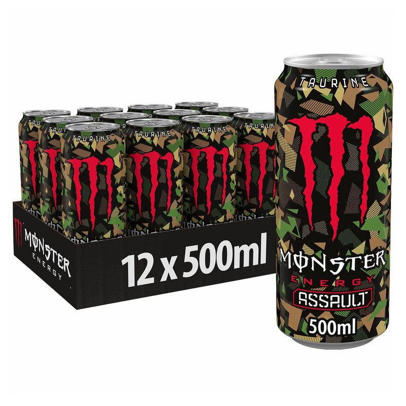 Monster Assault Energy Drink 500ml Pack