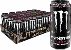 Monster Energy Drink Ultra Black Zero Sugar Pack of 500ml