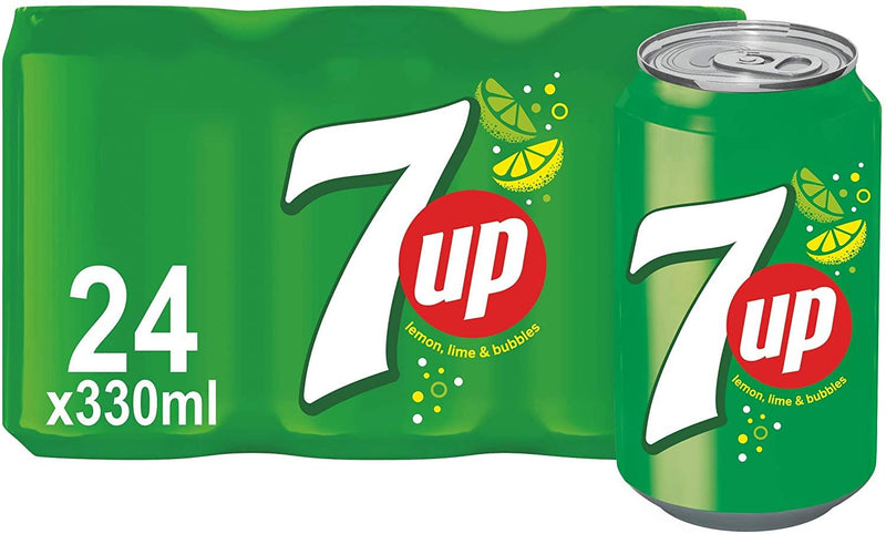 7UP Regular Lemon & Lime Can 24x330ml