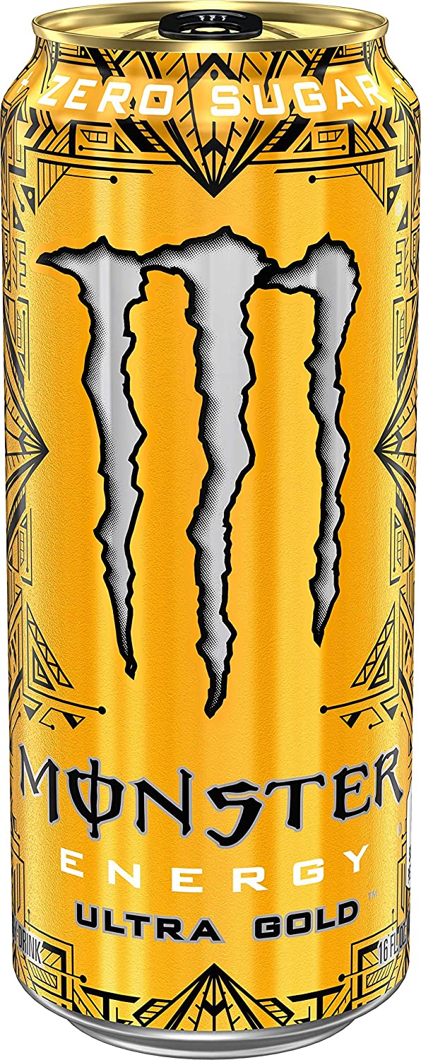 Monster  Energy Drink Ultra Gold Zero Sugar 500ml Pack