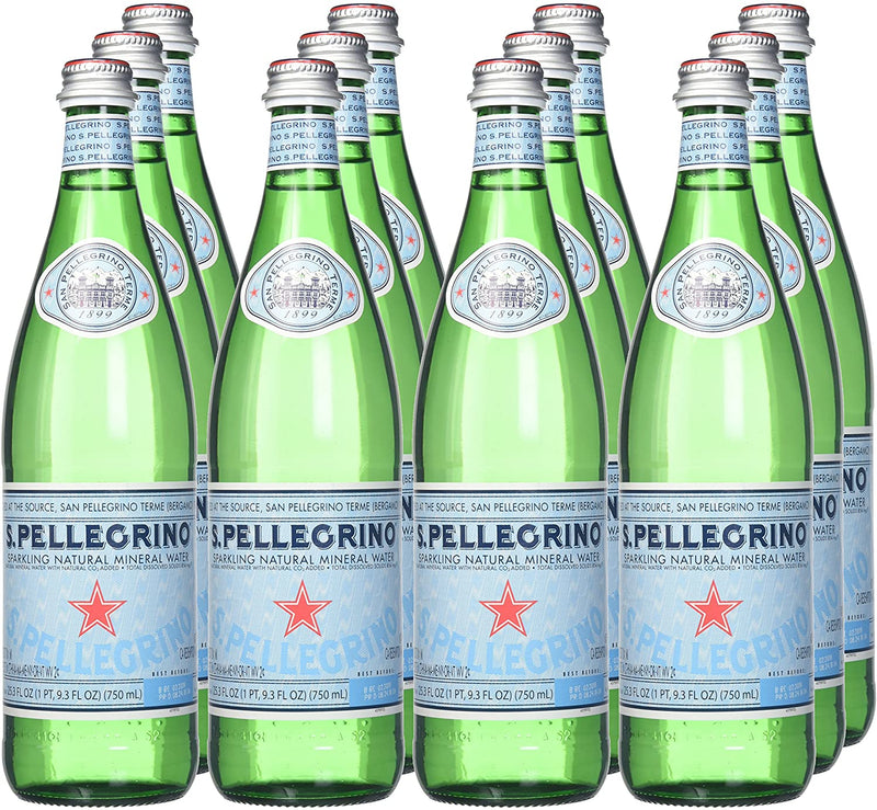 San Pellegrino Sparkling Mineral Water Pack of 12 X 750ml