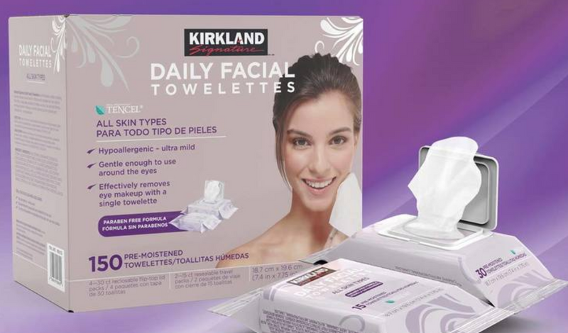 Kirkland Signature Daily Facial Towelettes, 150 Wipes