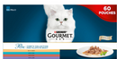 Gourmet Perle Cat Food Chefs Fish and Meat Mixed Collection, 60 x 85g