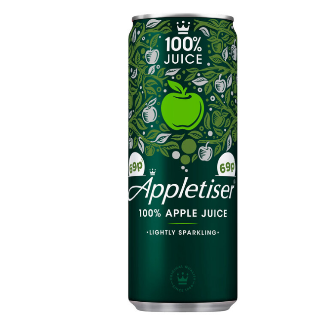 Appletiser  Sparkling Apple Juice Cans, 24 x 250ml