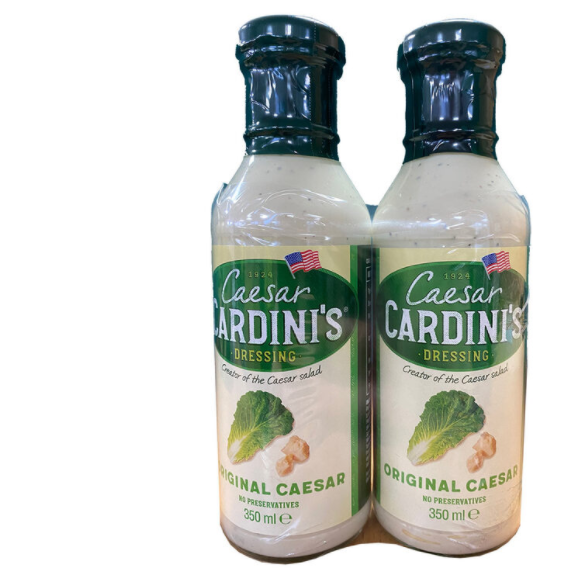 Cardini's Caesar Original Creamy Delicious Salad Dressing 2 x 350ml
