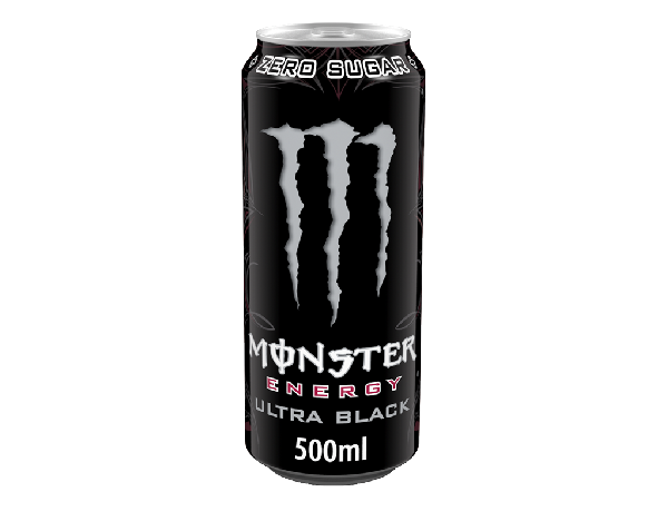 Monster Energy Drink Ultra Black Zero Sugar Pack of 500ml
