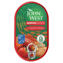 John West Herring Fillets In Tomato Sauce Pack of 10x145g