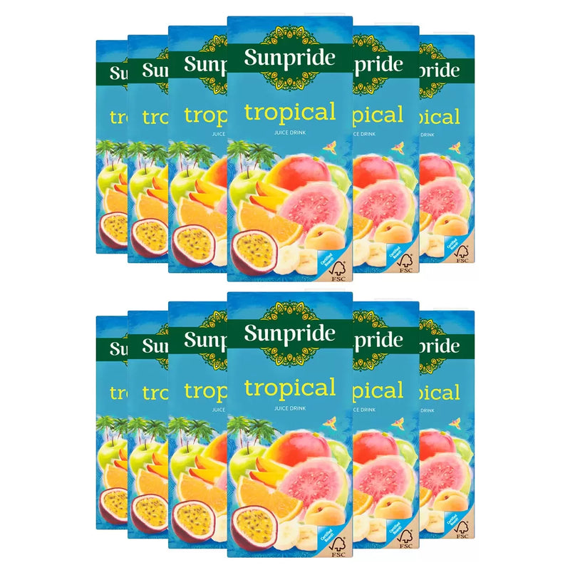 Sunpride Tropical Juice Drink Pack of 12x1L