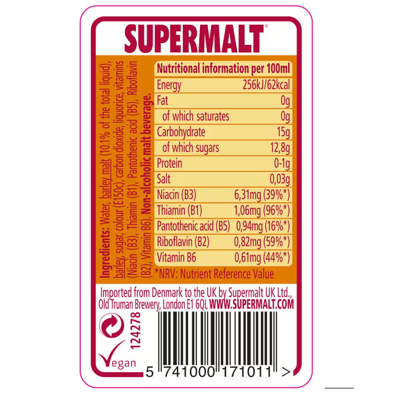 Supermalt Original Malt Beverage Pack of 24x330ml