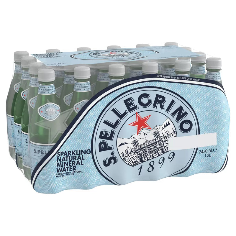 San Pellegrino Natural Sparkling Mineral Water Pack of 500ml