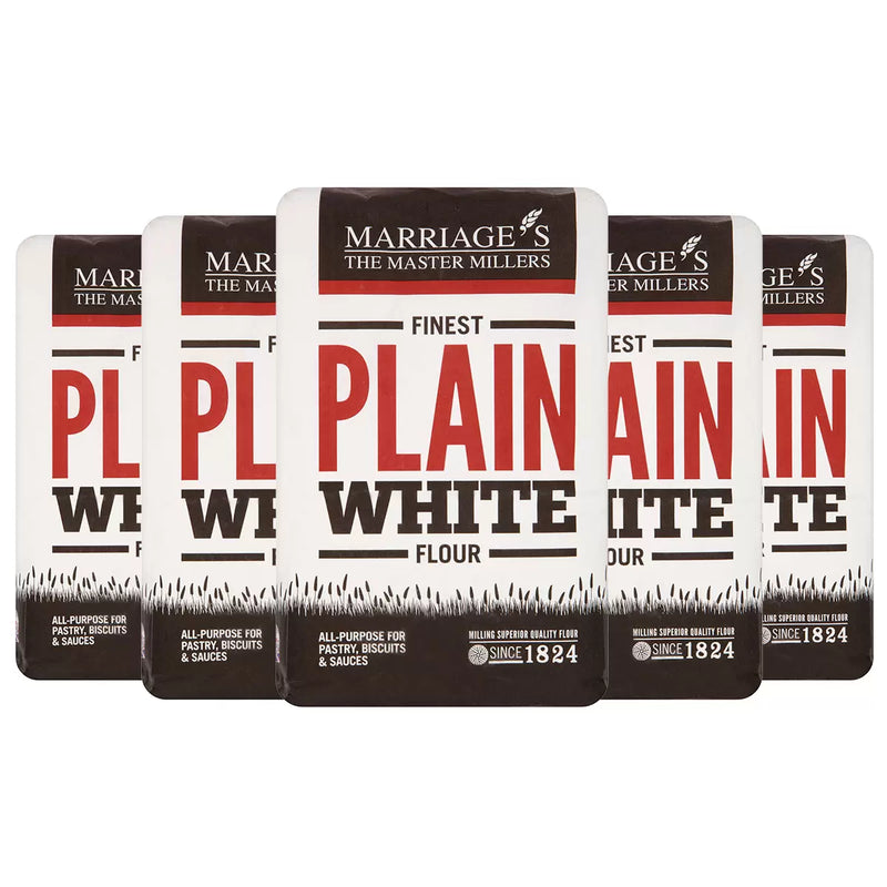 Marriage's Finest Plain Flour Pack of 5x1.5 kg