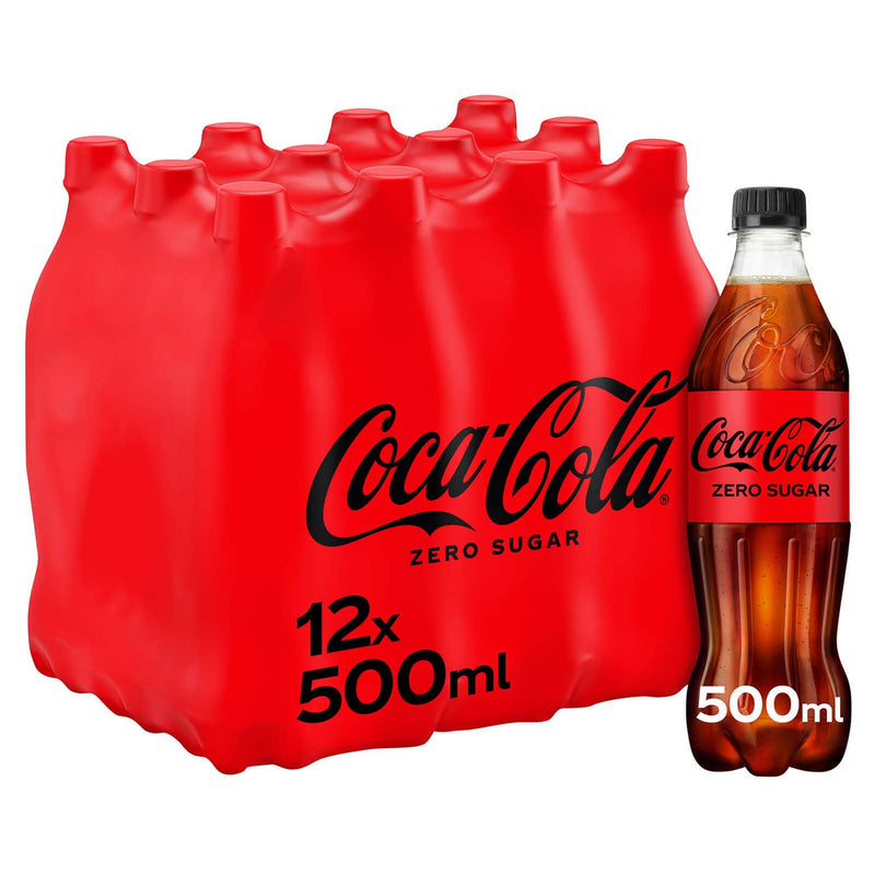 Coca Cola Zero sugar Soft Drink (cans / glassbottles / plastic bottles)