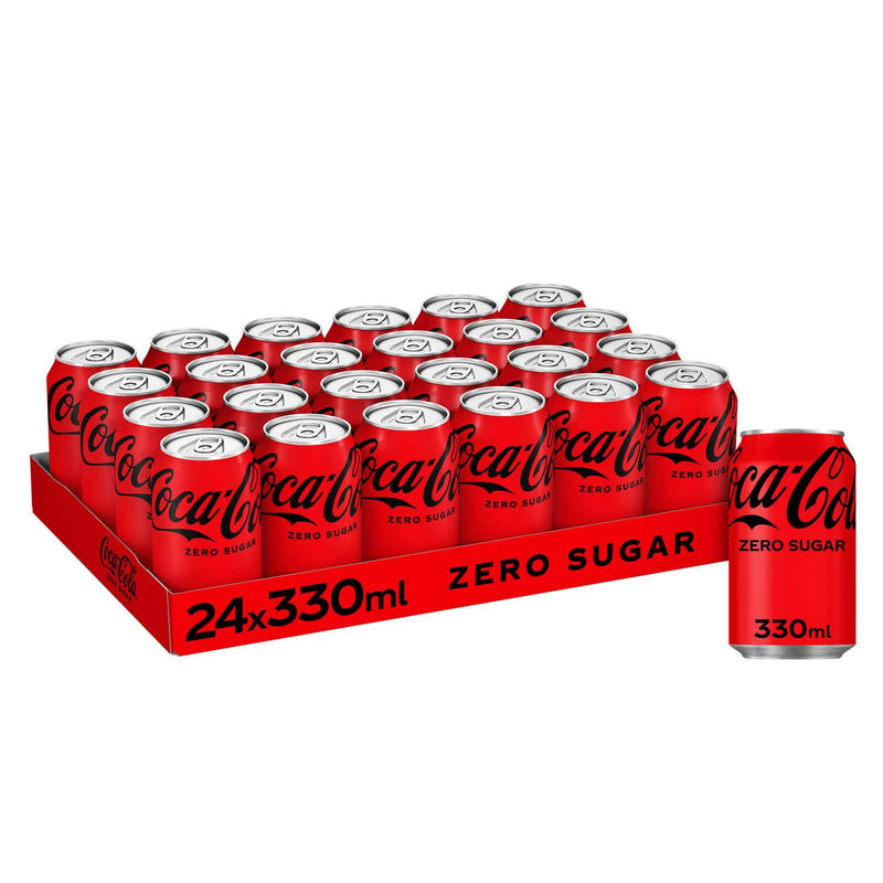 Coca Cola Zero sugar Soft Drink (cans / glassbottles / plastic bottles)
