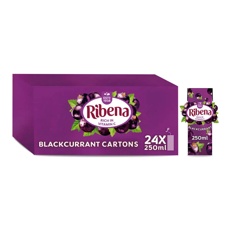 Ribena Ready to Drink Blackcurrant Pack of 24 x 250ml