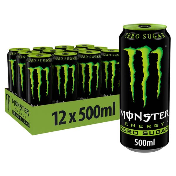 Monster Energy Drink Original Zero Sugar 500ml Pack
