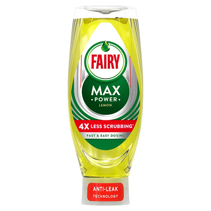 Fairy Max Power Washing Up Liquid Pack of 8 x 640ml