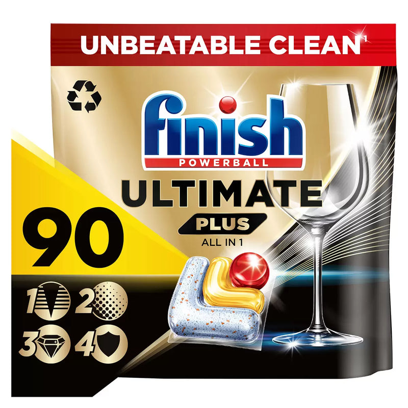 Finish Ultimate Plus All in One Lemon Sparkle Pack of 90