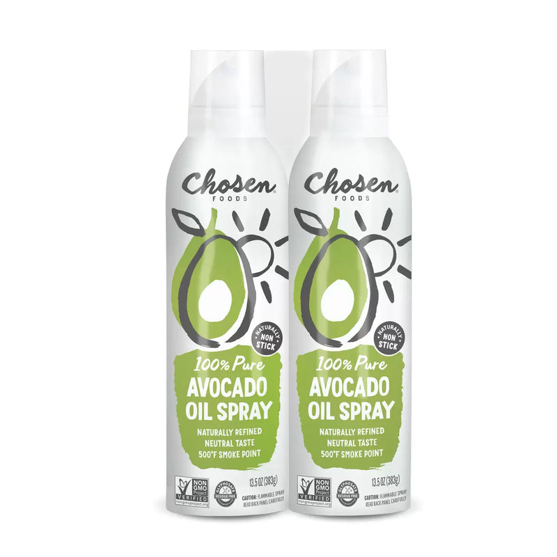 Chosen Food Avocado Oil Cooking Spray Pack of 2 x 383ml