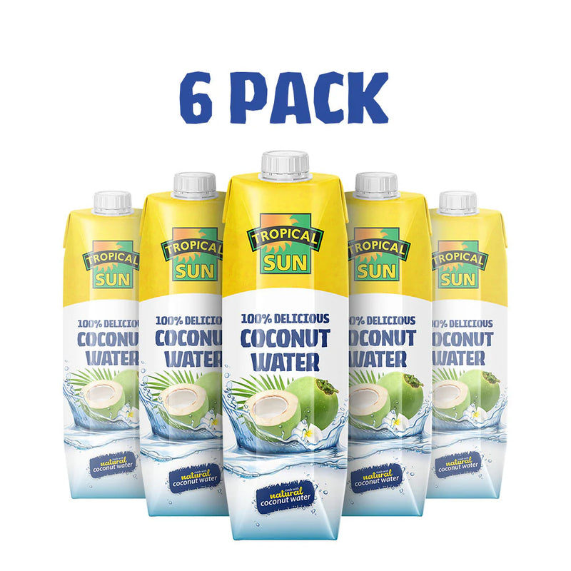 Tropical Sun Natural Coconut  Water 6x1ltr