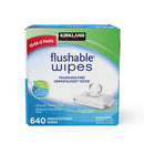 Kirkland Signature Moist Flushable Wipes Pack of 640 Count