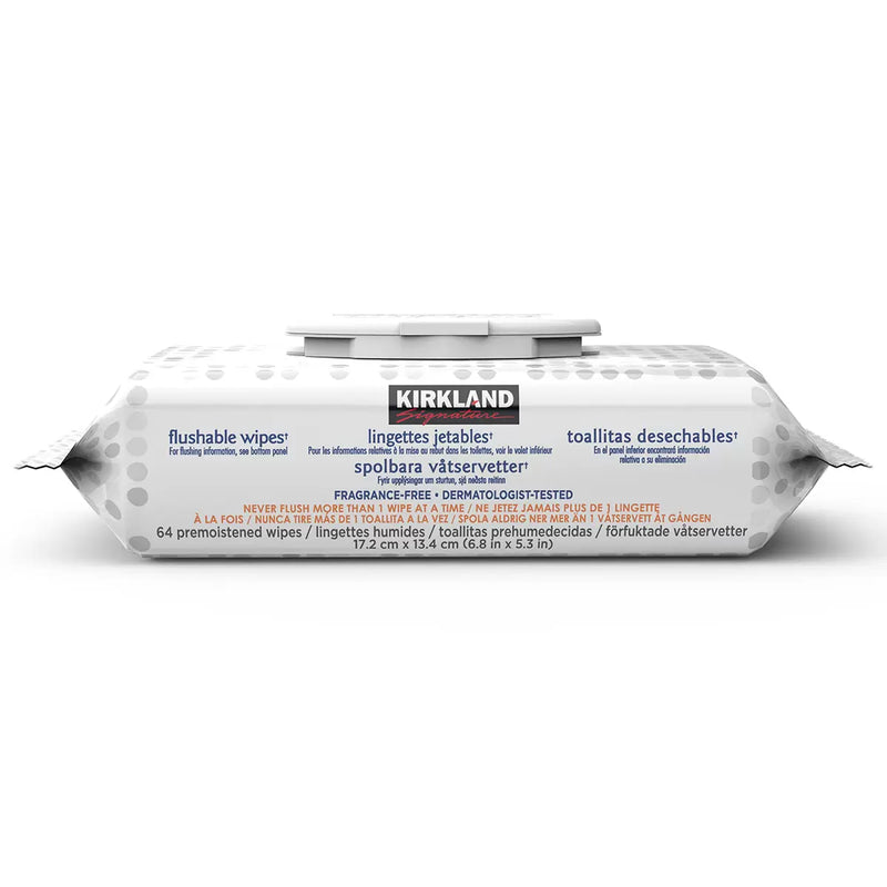 Kirkland Signature Moist Flushable Wipes Pack of 640 Count