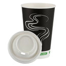Ieco Recyclable Triple Wall Hot Cups & Lids, 473ml, 16oz x 100 Pack