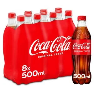 Coca cola original Soft Drink 500ml Pack bottles