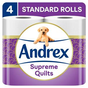 Andrex Supreme Quilts Quilted Toilet Paper Varity pack of rolls