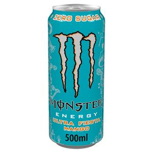 Monster Energy Drink Ultra Fiesta Mango Zero Sugar Pack of 500ml