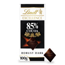 Lindt Excellence Dark 85% Cocoa Chocolate Bar Pack of 100g