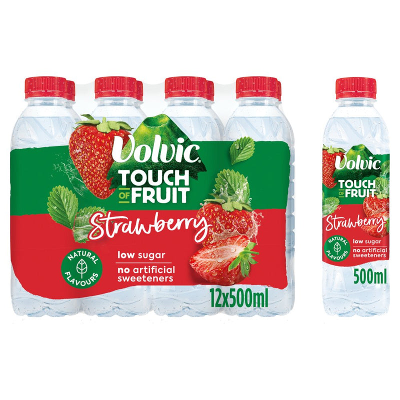 Volvic Touch of Fruit Sugar free & low suagr Natural Flavoured Water Variety Packs