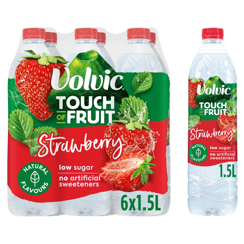 Volvic Touch of Fruit Sugar free & low suagr Natural Flavoured Water Variety Packs