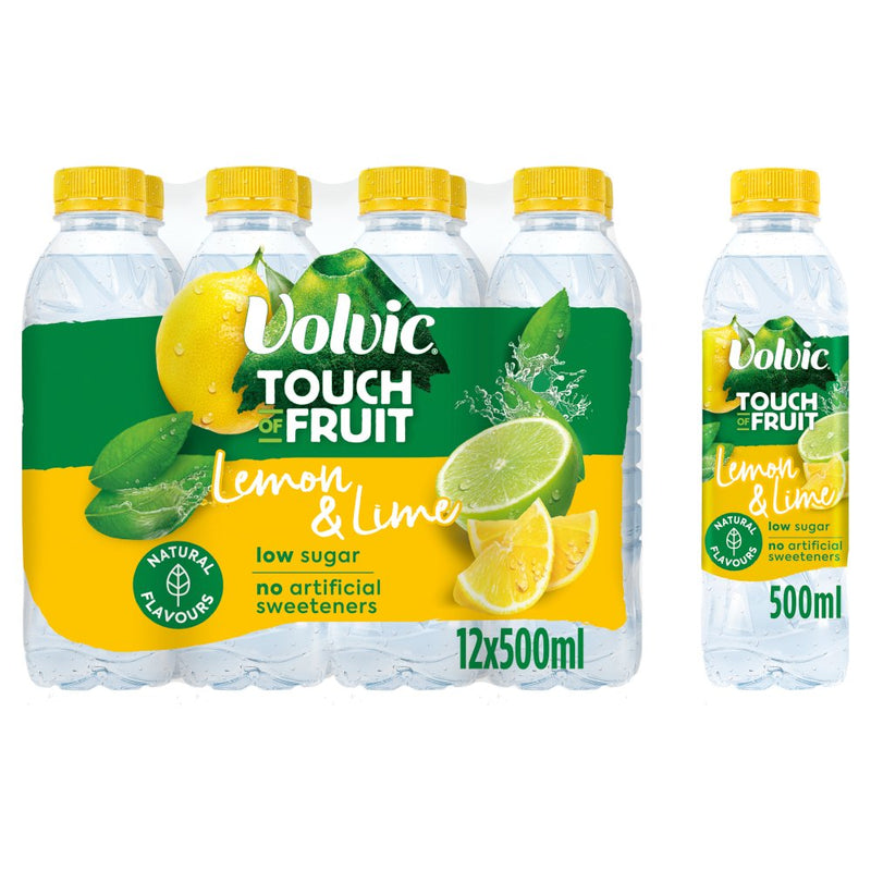 Volvic Touch of Fruit Sugar free & low suagr Natural Flavoured Water Variety Packs