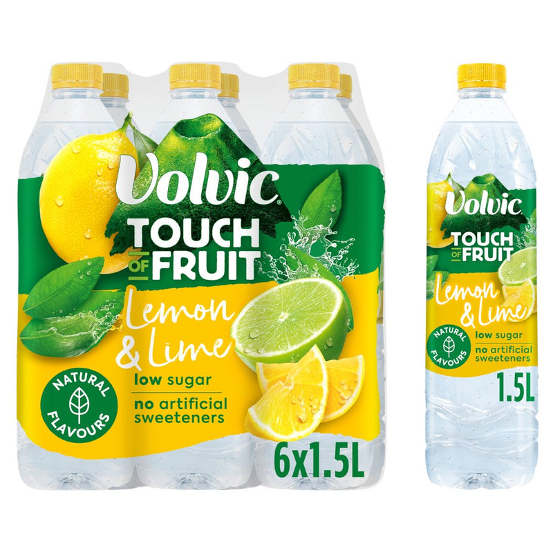 Volvic Touch of Fruit Sugar free & low suagr Natural Flavoured Water Variety Packs