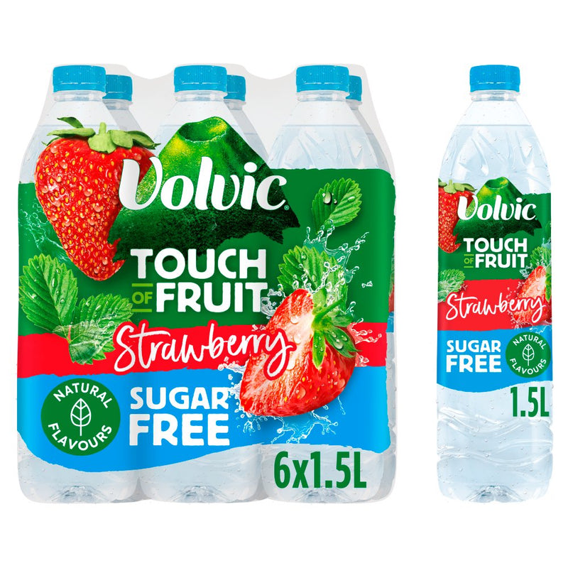 Volvic Touch of Fruit Sugar free & low suagr Natural Flavoured Water Variety Packs