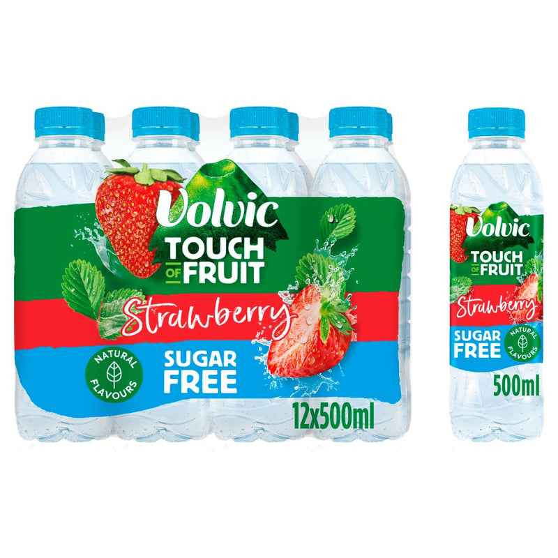 Volvic Touch of Fruit Sugar free & low suagr Natural Flavoured Water Variety Packs