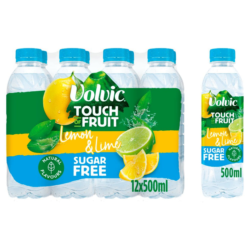 Volvic Touch of Fruit Sugar free & low suagr Natural Flavoured Water Variety Packs