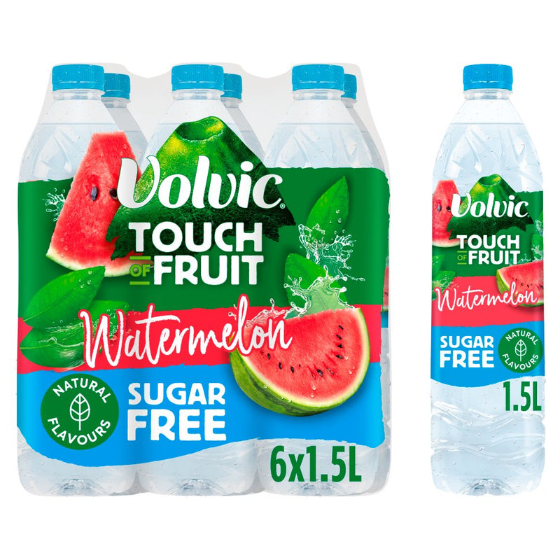 Volvic Touch of Fruit Sugar free & low suagr Natural Flavoured Water Variety Packs