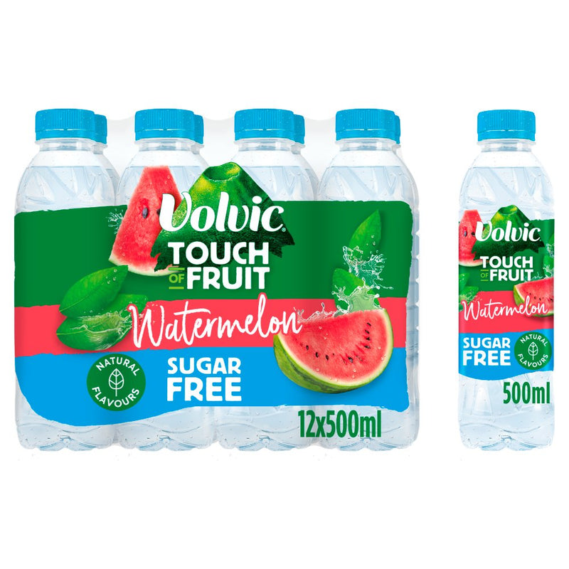 Volvic Touch of Fruit Sugar free & low suagr Natural Flavoured Water Variety Packs