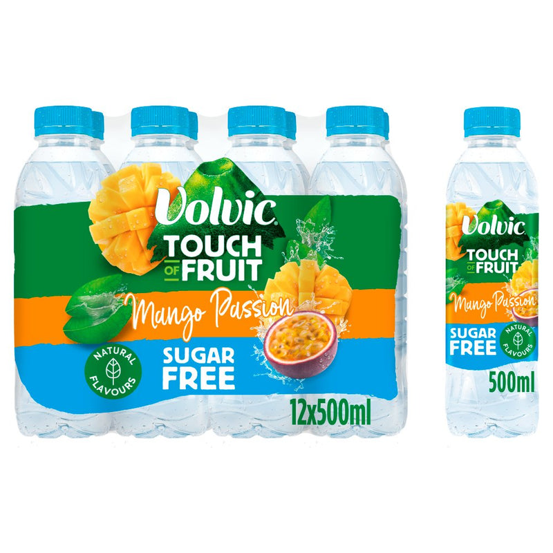 Volvic Touch of Fruit Sugar free & low suagr Natural Flavoured Water Variety Packs
