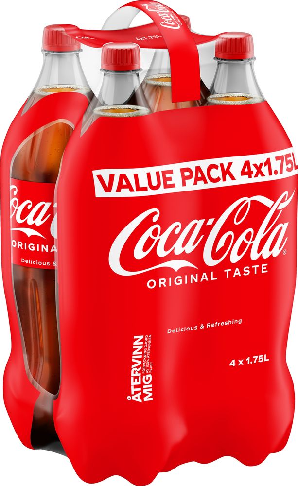 Coca Cola Original Soft Drink Pack of 1.5Litre Bottles