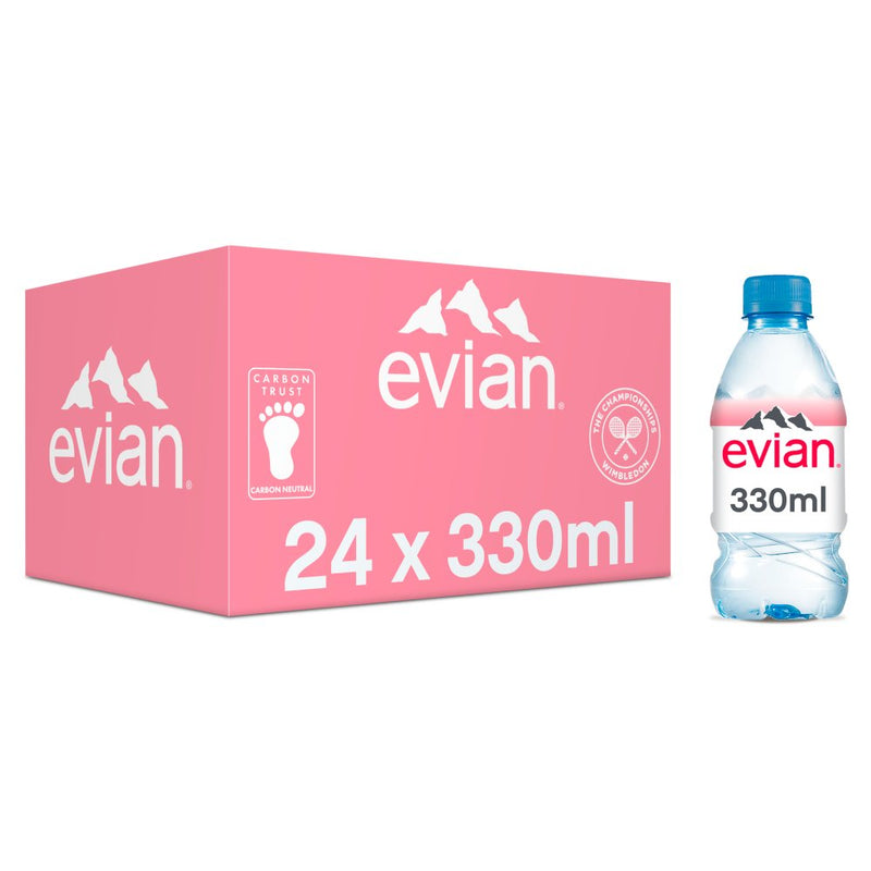 Evian Still Mineral Water Pack of  330 ml bottles