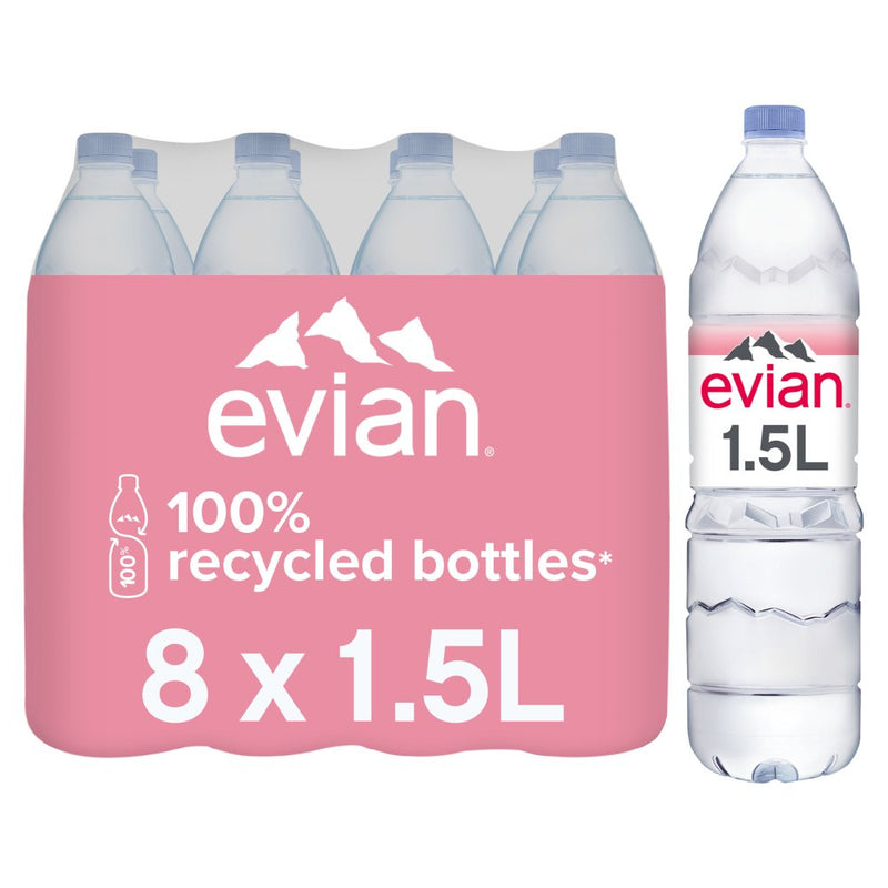 Evian Natural Mineral Water Pack of 1.5 ltr bottles