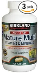 Kirkland Signature Mature Multi Vitamins Pack of 400ct