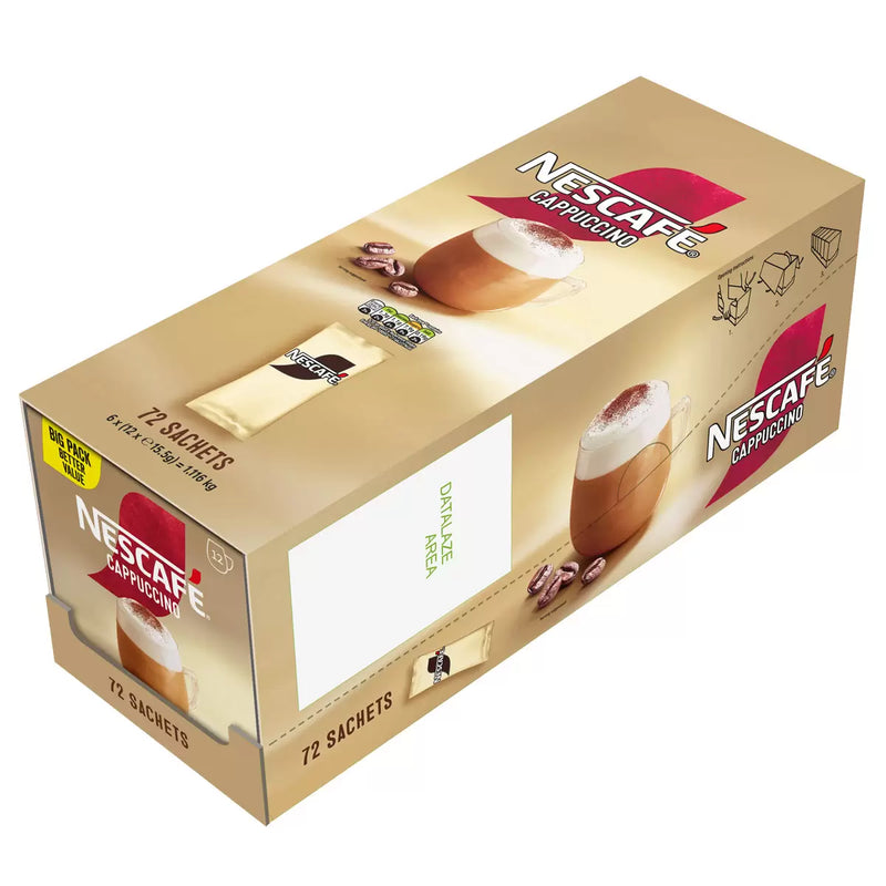 Nescafe Cappuccino Sachets Pack of 72 x 15.5g