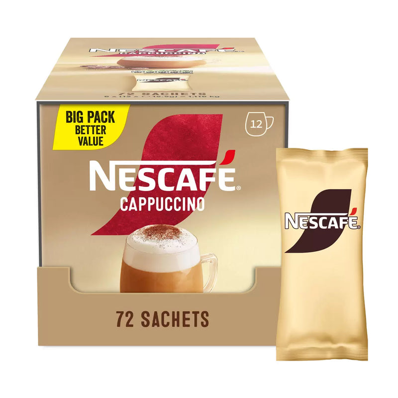 Nescafe Cappuccino Sachets Pack of 72 x 15.5g