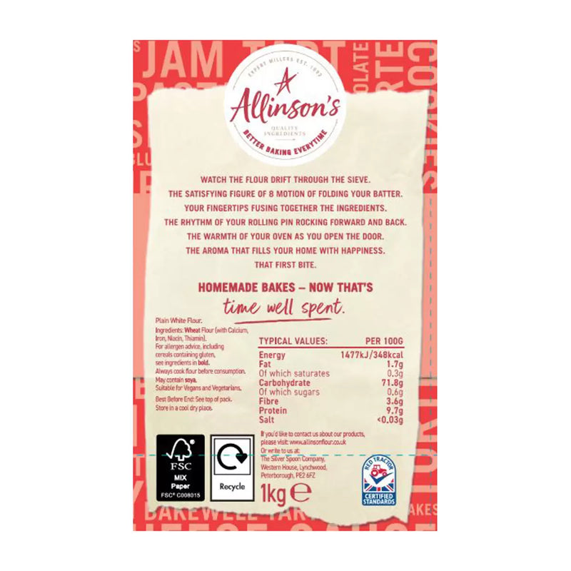 Allinson's Self Raising Flour Pack of 5 x 1kg