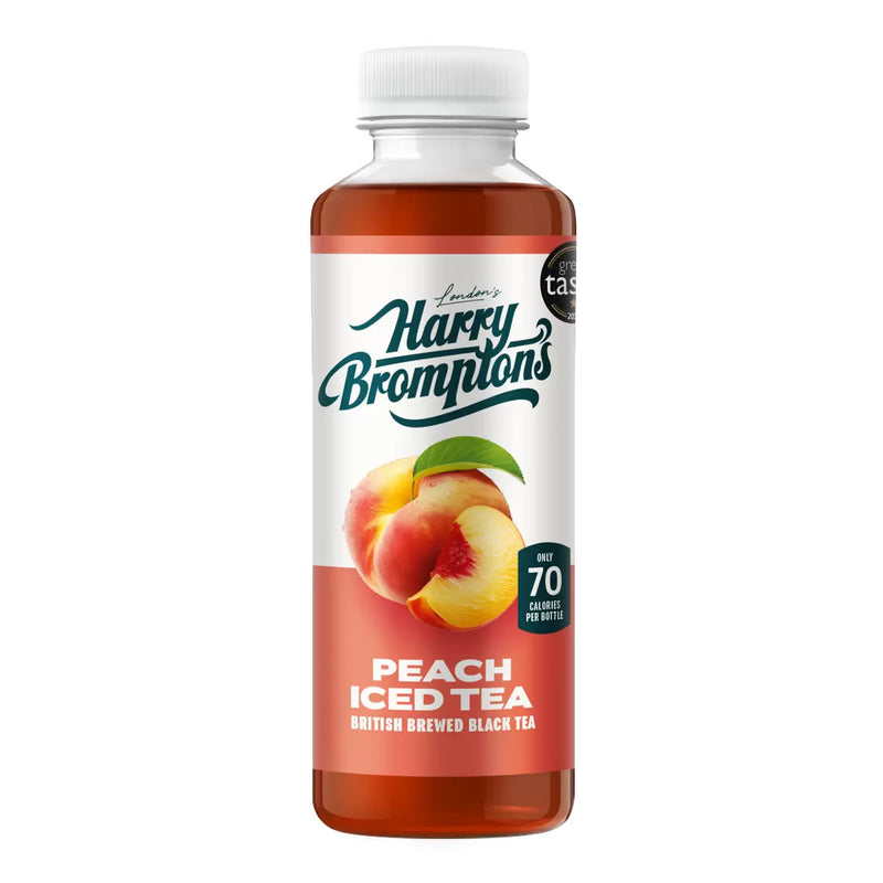 Harry Brompton's Peach Iced Tea Pack of 12x500ml