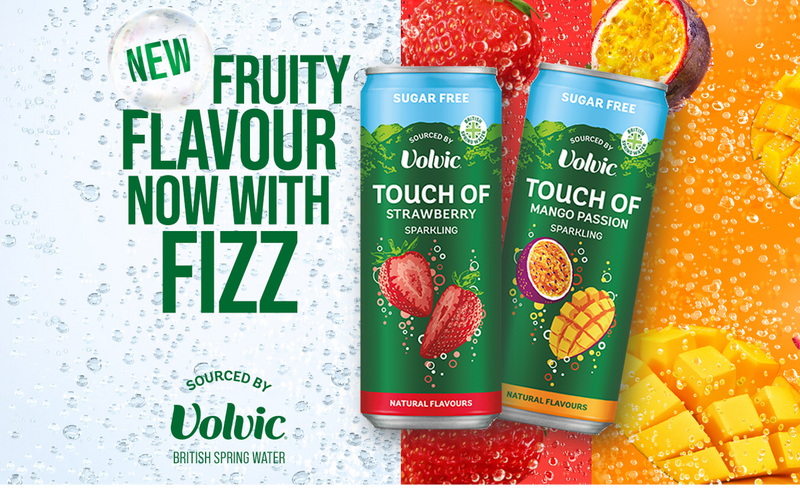 Volvic Touch of Fruit Sparkling water Pack of 12x330ml