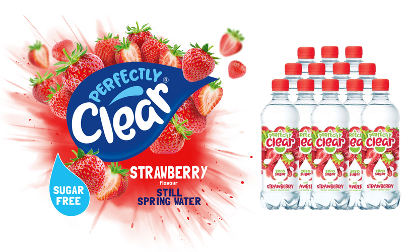 Perfectly Clear Still Strawberry Flavoured Water Pack of 12x500ml
